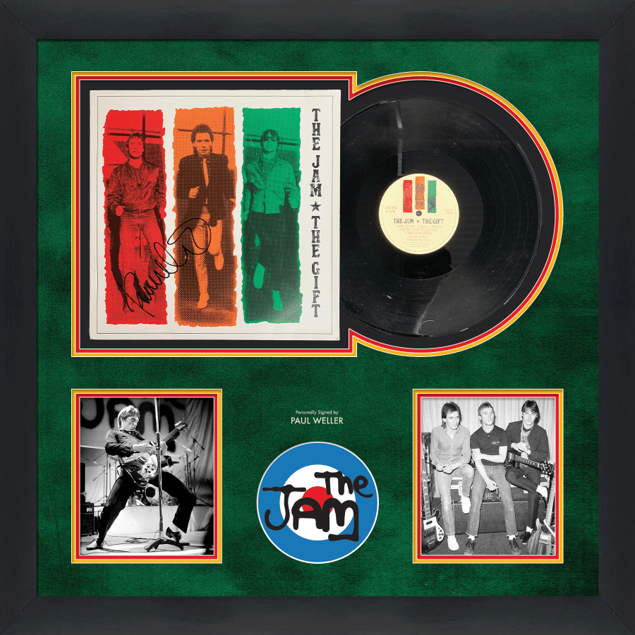 Paul Weller Signed The Jam Vinyl Framed Display - Memorabilia Framers Shop